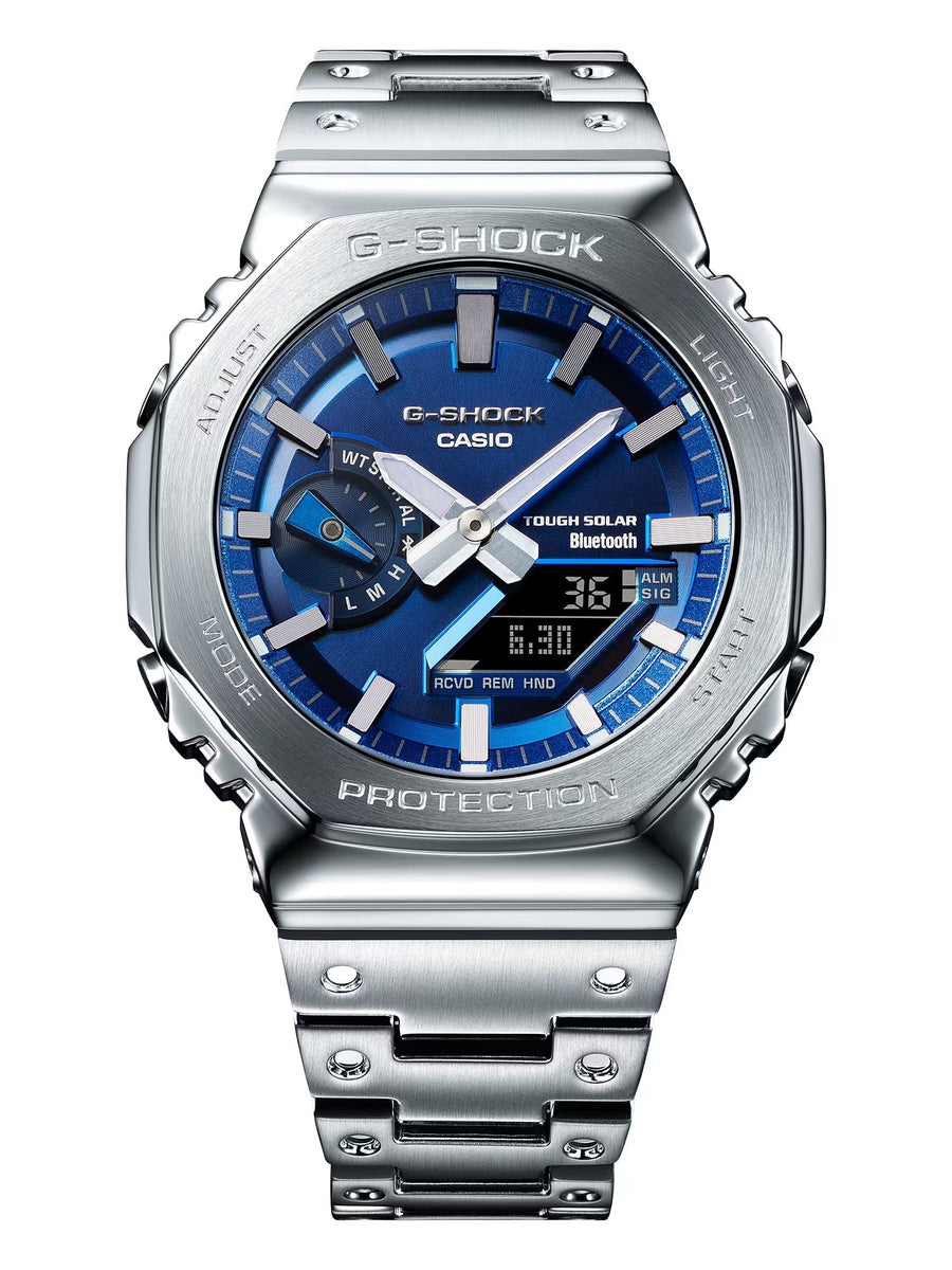 Casio G Shock Full Metal Solar Bluetooth Mens Navy Watch GMB2100AD 2A