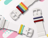 Casio BABY-G+PLUS Pixel Art White Digital Womens Watch w/ 9 Loops BGD10L-7 - Shop at Altivo.com