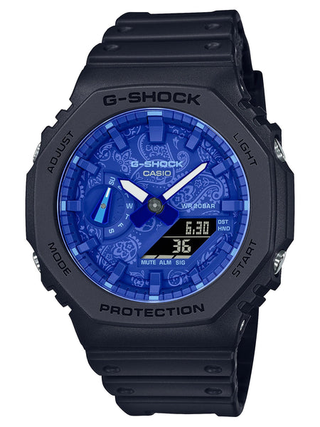 Casio G-Shock "Blue Paisley" Series Mens Watch GA2100BP-1A - Shop at Altivo.com