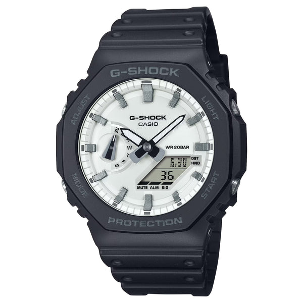 Casio G-Shock CARBON CORE Black/White Ana-Digi Mens Watch GA2100WD-1A1 - Shop at Altivo.com