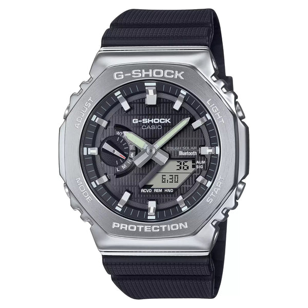 Casio G-Shock G-STEEL BLACK World Time Bluetooth Solar Mens Watch GBM2100-1A - Shop at Altivo.com