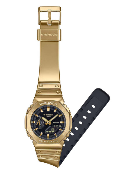 Casio G-Shock Metal-Clad Octagonal Mens Gold Watch GM2100YMG-9A - Shop at Altivo.com