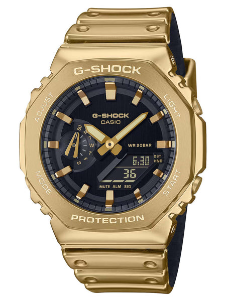 Casio G-Shock Metal-Clad Octagonal Mens Gold Watch GM2100YMG-9A - Shop at Altivo.com