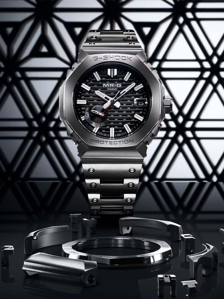 Casio G-Shock Octagonal Slim MRG TITANIUM watch with COBARION Bezel MRGB2100D-1A - Shop at Altivo.com