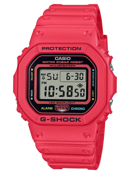 Casio G-Shock TEAM G-SHOCK Series Red Digital Watch DW5600EP-4 - Shop at Altivo.com