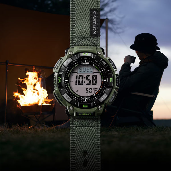 Casio Protrek CLIMBING CASTLON Triple Sensor Solar Mens Watch PRG340B-3 - Shop at Altivo.com