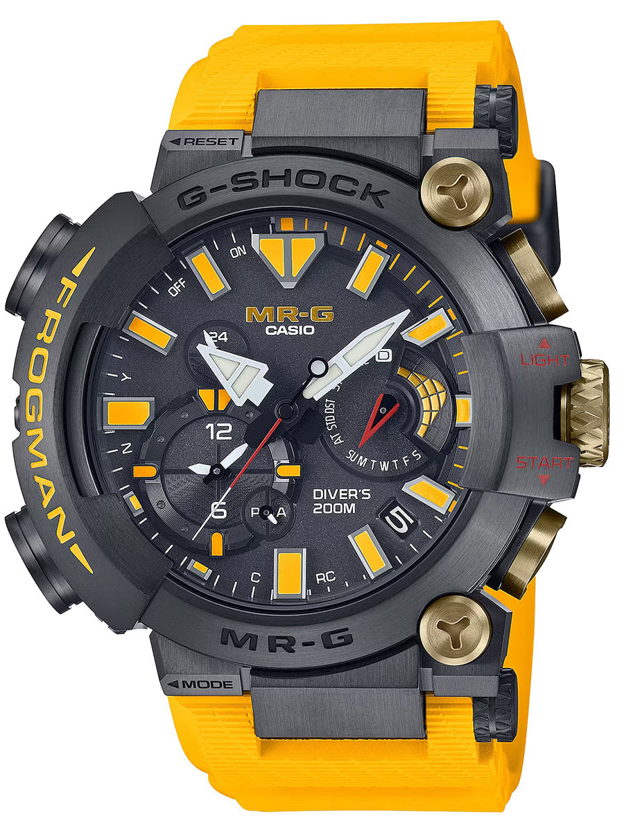G-SHOCK 40th anniversary remake of the FROGMAN 30th. The MR-G diver’s watch  MRGBF1000E-1A9