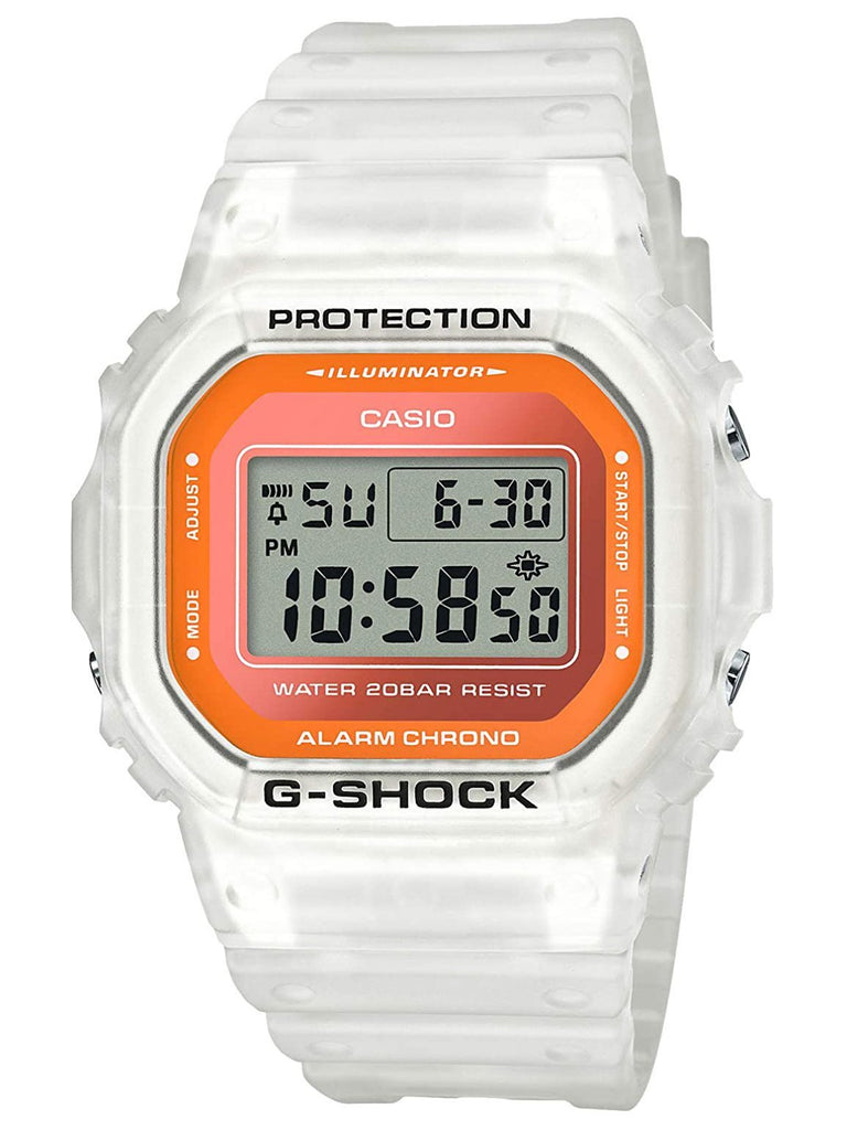 Casio G-Shock SKELETON White Orange Digital Watch DW5600L – Altivo