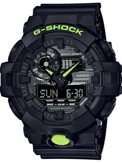 Casio G-Shock DIGITAL Black/Neon Green Watch GA700DC-1 –