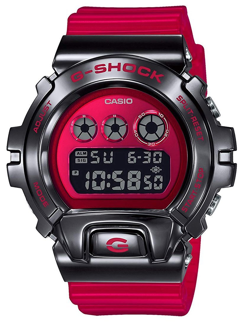 Casio G-Shock METAL BEZEL 25th Anniv Red/Black Mens Watch GM6900B-4