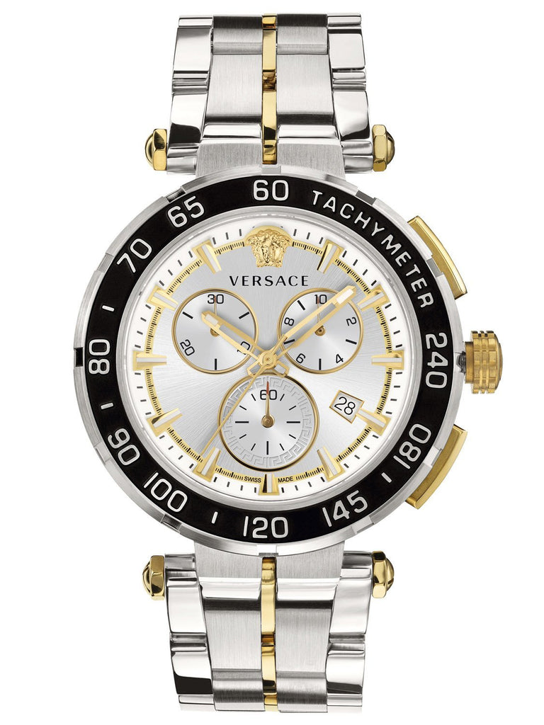 Versace Greca Time Black Dial Men's Watch